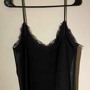 Zara faux leather top